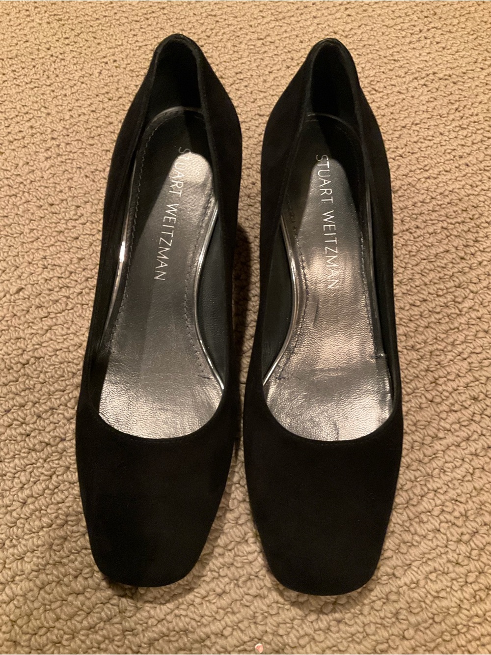 Stuart Weitzman Black Suede Classic Pumps size 6